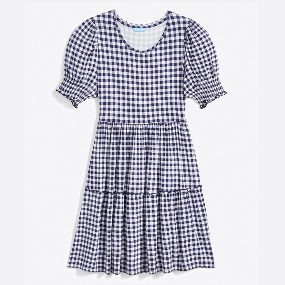 Draper James Navy gingham Dress